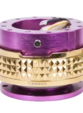 NRG Quick Release Kit - Purple Body - Chrome Gold Pyramid Ring                                     - SRK-210PP/CG - Image 2