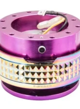NRG Quick Release Kit - Purple Body - Neochrome Pyramid Ring                                     - SRK-210PP/MC - Image 2