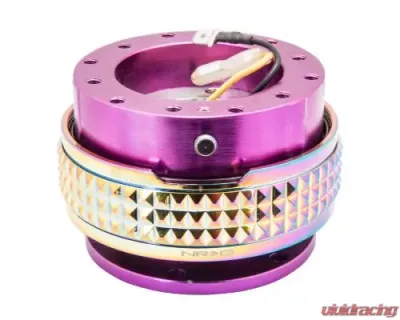 NRG Quick Release Kit - Purple Body - Neochrome Pyramid Ring - SRK-210PP/MC