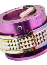NRG Quick Release Kit - Purple Body - Neochrome Pyramid Ring                                     - SRK-210PP/MC - Image 2