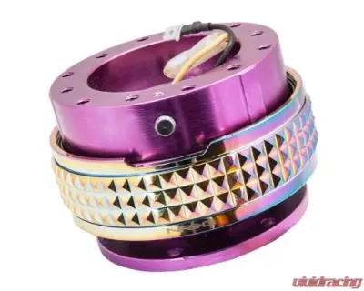 NRG Quick Release Kit - Purple Body - Neochrome Pyramid Ring - SRK-210PP/MC