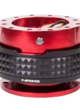 NRG Quick Release Kit - Red Body - Black Pyramid Ring                                     - SRK-210RD/BK - Image 2