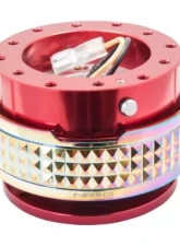 NRG Quick Release Kit - Red Body - Neochrome Pyramid Ring                                     - SRK-210RD/MC - Image 2