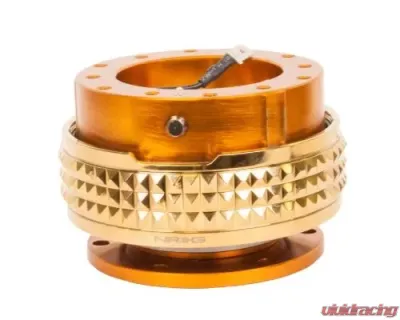 NRG Quick Release Kit - Rose Gold Body - Chrome Gold Pyramid Ring - SRK-210RG/CG