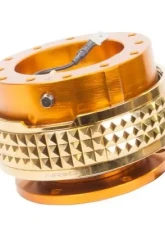 NRG Quick Release Kit - Rose Gold Body - Chrome Gold Pyramid Ring                                     - SRK-210RG/CG - Image 2