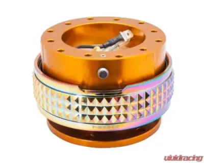 NRG Quick Release Kit - Rose Gold Body - Neochrome Pyramid Ring - SRK-210RG/MC