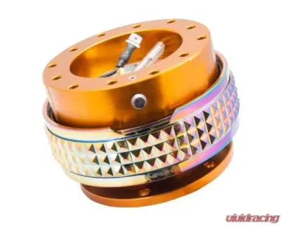 NRG Quick Release Kit - Rose Gold Body - Neochrome Pyramid Ring - SRK-210RG/MC