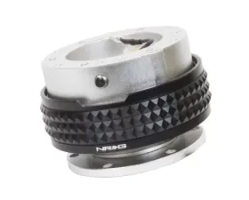NRG Quick Release Kit - Silver Body - Black Pyramid Ring