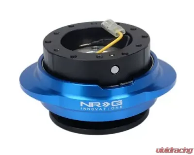 NRG Quick Release Kit - Black Body - Shinny Blue Oval Ring - SRK-220BK/BL