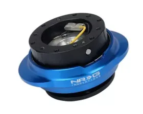 NRG Quick Release Kit - Black Body - Shinny Blue Oval Ring