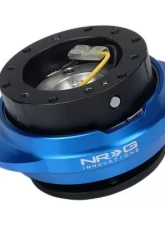 NRG Quick Release Kit - Black Body - Shinny Blue Oval Ring                                     - SRK-220BK/BL - Image 3