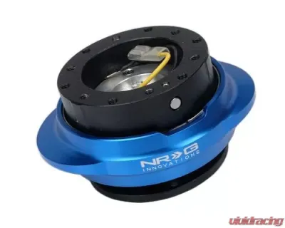 NRG Quick Release Kit - Black Body - Shinny Blue Oval Ring - SRK-220BK/BL