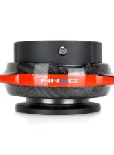 NRG Quick Release Kit - Black Body - Carbon Fiber Red Ring                                     - SRK-220BK-CF/RD - Image 2