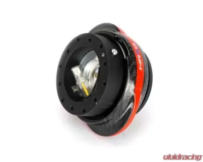 NRG Quick Release Kit - Black Body - Carbon Fiber Red Ring - SRK-220BK-CF/RD