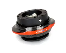 NRG Quick Release Kit - Black Body - Carbon Fiber Red Ring
