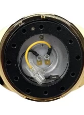 NRG Quick Release Kit - Black Body - Shinny Chrome Gold Oval Ring                                     - SRK-220BK/CG - Image 3