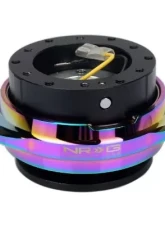 NRG Quick Release Kit - Black Body - Shinny Multicolor Oval Ring                                     - SRK-220BK/MC - Image 2