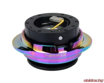 NRG Quick Release Kit - Black Body - Shinny Multicolor Oval Ring - SRK-220BK/MC