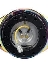 NRG Quick Release Kit - Black Body - Shinny Multicolor Oval Ring                                     - SRK-220BK/MC - Image 3