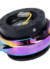 NRG Quick Release Kit - Black Body - Shinny Multicolor Oval Ring                                     - SRK-220BK/MC - Image 3