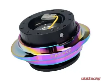 NRG Quick Release Kit - Black Body - Shinny Multicolor Oval Ring - SRK-220BK/MC