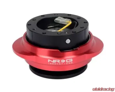 NRG Quick Release Kit - Black Body - Shinny Red Oval Ring - SRK-220BK/RD