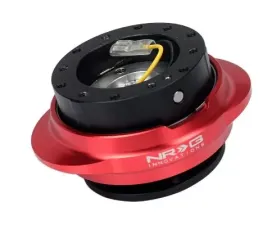 NRG Quick Release Kit - Black Body - Shinny Red Oval Ring