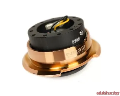 NRG Quick Release Kit - Black-Chrome Rose Gold Ring - SRK-280BK-CRG