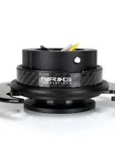 NRG Quick Release Kit - Black Body-Carbon Figer Trim Ring W- Carbon Fiber Handles                                     - SRK-650CF-1 - Image 2