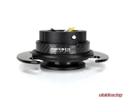 NRG Quick Release Kit - Black Body-Carbon Figer Trim Ring W- Carbon Fiber Handles - SRK-650CF-1