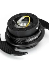 NRG Quick Release Kit - Black Body-Carbon Figer Trim Ring W- Carbon Fiber Handles                                     - SRK-650CF-1 - Image 3