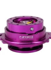 NRG Quick Release Kit - Purple Body - Purple Ring W- Handles                                     - SRK-700PP - Image 2
