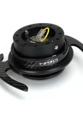 NRG Quick Release Kit - Black Body-Carbon Figer Trim Ring W- Carbon Fiber Handles                                     - SRk-700CF-1 - Image 3