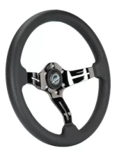 NRG Light Weight Gaming Steering Whl composits And Black Chrome Spoke Slits                                     - ST-010BC-PR - Image 2