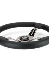 NRG Light Weight Gaming Steering Whl composits And Black Chrome Spoke Slits                                     - ST-010BC-PR - Image 4