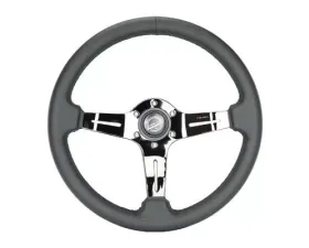 NRG Light Weight Gaming Steering Whl composits And Black Chrome Spoke Slits