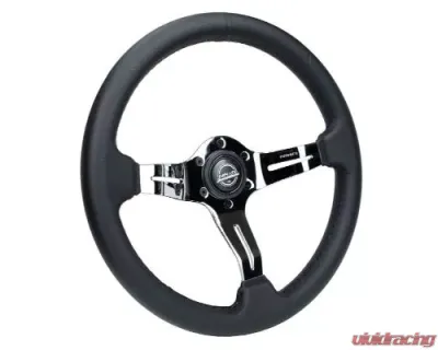 NRG Light Weight Gaming Steering Whl composits And Chrome Spoke Slits - ST-010CH-PR
