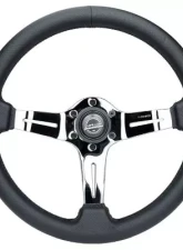 NRG Light Weight Gaming Steering Whl composits And Chrome Spoke Slits                                     - ST-010CH-PR - Image 4