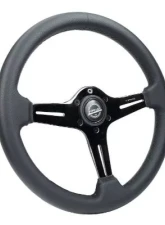 NRG Light Weight Gaming Steering Whl composits And Black Chrome Spoke Slits. No Dish                                     - ST-018BC-PR - Image 2