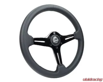 NRG Light Weight Gaming Steering Whl composits And Black Chrome Spoke Slits. No Dish - ST-018BC-PR