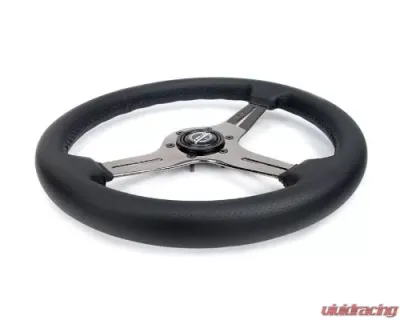 NRG Light Weight Gaming Steering Whl composits And Black Chrome Spoke Slits. No Dish - ST-018BC-PR