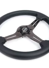 NRG Light Weight Gaming Steering Whl composits And Black Chrome Spoke Slits. No Dish                                     - ST-018BC-PR - Image 3