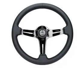 NRG Light Weight Gaming Steering Whl composits And Black Chrome Spoke Slits. No Dish