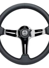 NRG Light Weight Gaming Steering Whl composits And Black Chrome Spoke Slits. No Dish                                     - ST-018BC-PR - Image 4