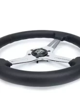 NRG Light Weight Gaming Steering Whl composits And Chrome Spoke Slits. No Dish                                     - ST-018CH-PR - Image 4