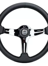 NRG Light Weight Gaming Steering Whl composits And Chrome Spoke Slits. No Dish                                     - ST-018CH-PR - Image 4