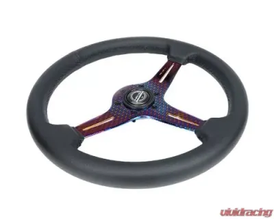 NRG Light Weight Gaming Steering Whl composits And Neochrome Spoke Slits. No Dish - ST-018MC-PR