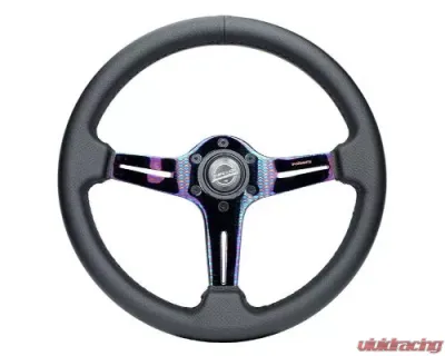 NRG Light Weight Gaming Steering Whl composits And Neochrome Spoke Slits. No Dish - ST-018MC-PR