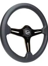 NRG Light Weight Gaming Steering Whl composits And Rose Gold Spoke Slits. No Dish                                     - ST-018RG-PR - Image 2