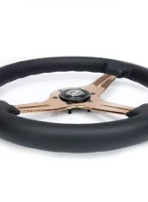 NRG Light Weight Gaming Steering Whl composits And Rose Gold Spoke Slits. No Dish                                     - ST-018RG-PR - Image 4